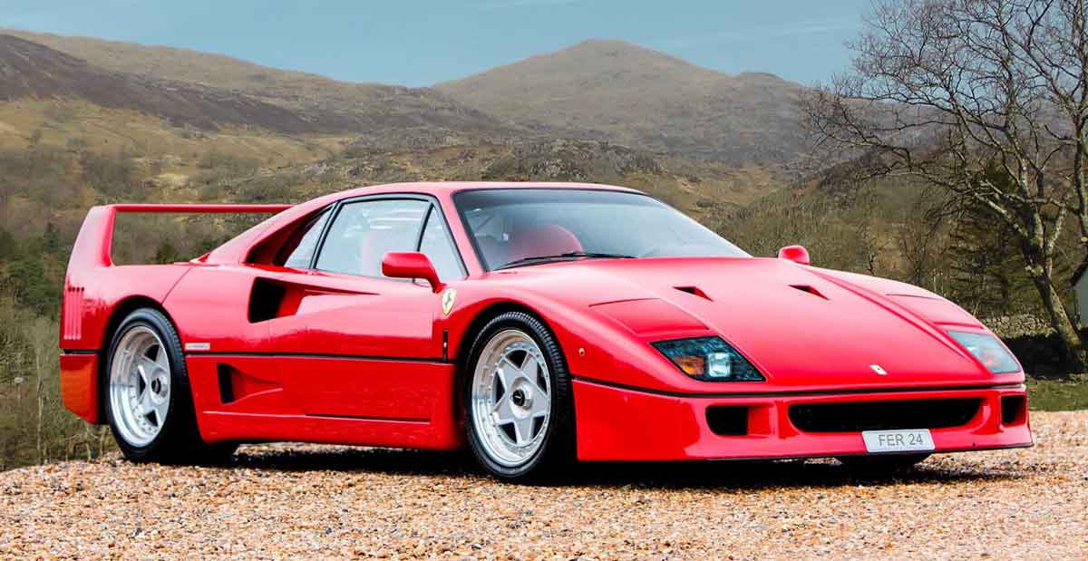 The Ferrari F40, designed for investment, not for driving.