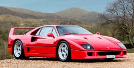 Picture of a Ferrari F40